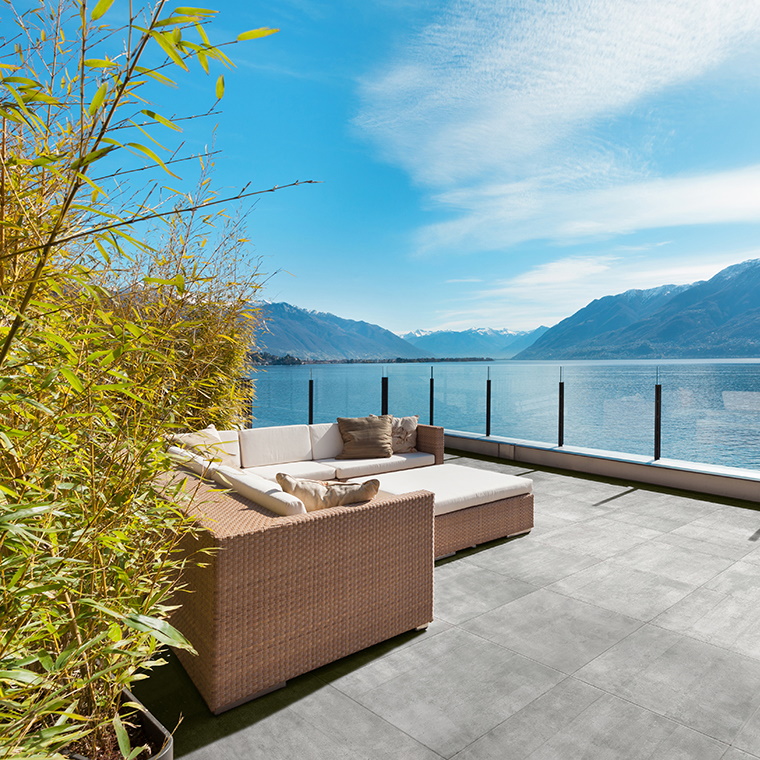 Dlažba na terče kalibrovaná Classtile Cement it Grey 60x60x2cm