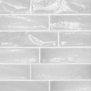 obklad bílý Groove White 8x32cm retro styl